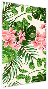 Tablou din Sticlă flori Hawaii