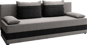 Canapea extensibilă, gri / gri închis, PREMIUM