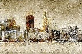 Tablou - Oraș artistic (90x60 cm)