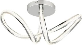 Globo 67440D - Plafonieră LED dimabilă EVANGELINE LED/40W/230V crom lucios + telecomandă