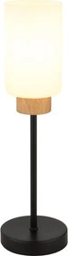 Globo 15977T - Lampă de masă ROWENA 1xE27/60W/230V negru/alb