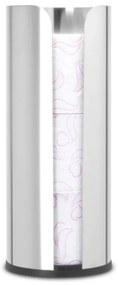 Suport hartie igienica Brabantia ReNew 1003473, Triplu, Rezistent la coroziune, Inox