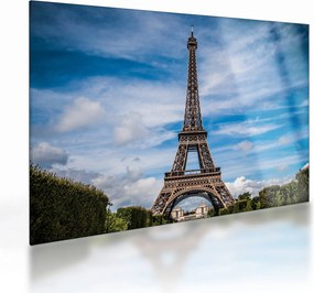 Tablou pe sticlă - Turnul Eiffel (70x50 cm)