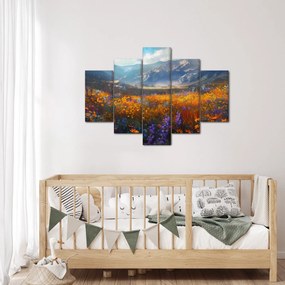 Tablou - Peisaj montan pictat II. (150x105 cm)