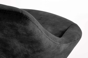 Scaun tip bar Herlinda (negru). 1039563