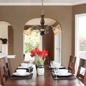 Rabalux 7093 - Lustra cu lant RUSTIC 3 3xE14/40W/230V