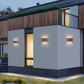 Brilagi - Aplică LED de exterior DONNANI LED/5W/230V 10 cm maro IP44
