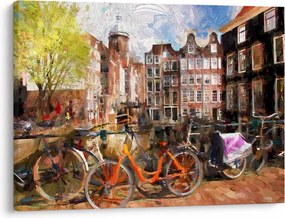 Tablou - Amsterdam, pictură (70x50 cm)