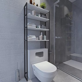 Dulap de baie Salzburg (Alb + Negru). 1073531