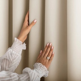 Draperie crem dimout (semi-opacă) 140x250 cm Carli Tie – Restilo