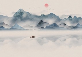 Fototapet - Peisaj cu texturi (147x102 cm)