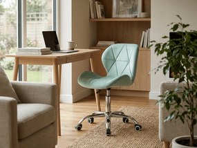 Scaun de birou mentolat AVOLA VELVET