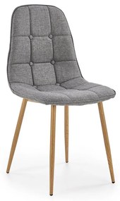 ﻿Scaun tapitat k-316 gri - stejar miere 44 x 56 x 87 x 48 cm