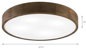 Brilagi - Plafonieră LED CARVALHO 4xE27/60W/230V, finisaj stejar-nuc, Ø 57,5 cm