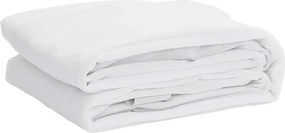 vidaXL Protecție de saltea, alb, 120x220 cm, impermeabilă