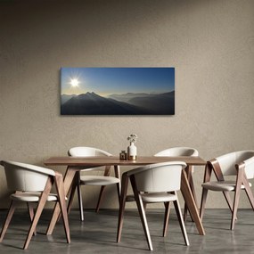 Tablou - Deasupra vârfurilor de munți (120x50 cm)