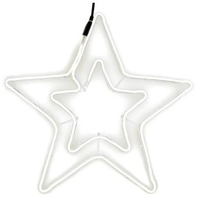 Stea dublă de Crăciun 55 cm, 360 LED