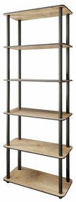 Raft Rect Oak, 6 etajere