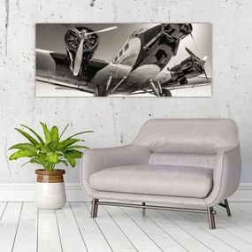 Tablou - Avioane istorice (120x50 cm)