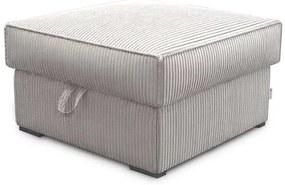 Taburet crem SMART COSARO cu spatiu de depozitare 65x65 cm