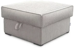 Taburet crem SMART COSARO cu spatiu de depozitare 65x65 cm