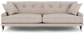 Canapea Seattle E120Numărul de locuri: 3, Beige, 222x100x87cm, Tapiterie, Picioare: Lemn, Role