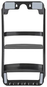 Raft pentru baie negru de agățat, autoadeziv din plastic Universal – Wenko