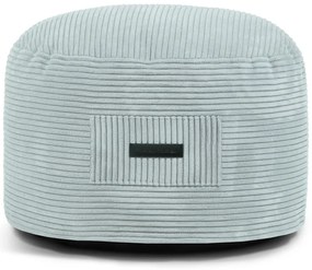 Taburet verde mentă cu tapițerie din catifea reiată Om 60 – SLOWDOWN