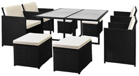 Deuba Set ratan de gradina America 4+4 - antracit