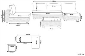 Set mobilier de grădină Vega (bej) . 1076322