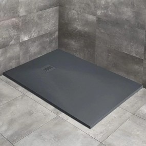 Cadita dus compozit dreptunghiulara Radaway Kyntos F 120x70 cm antracit