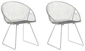 Set 2 buc. scaune pentru sufragerie Auron (argint). 1009923