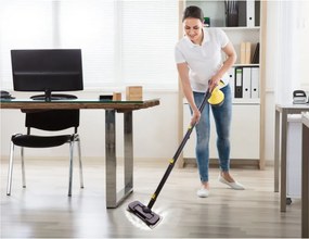 La mâna a doua: Oliver Voltz Steam Cleaner OV51002A 14 în 1, 3.2 bar, 1050W, 350 ml, Accesorii, Negru/galben