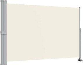 vidaXL Copertină laterală retractabilă de terasă, crem, 160x300 cm