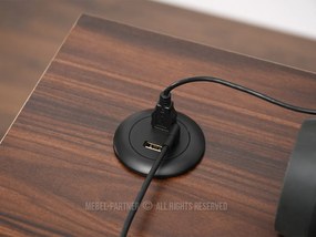 Masă PC Osto 120 (nuc + alb). 1109829