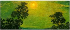 Tablou - Imitator of Ralph Albert Blakelock, Moonlight, reproducere (120x50 cm)