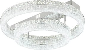 Globo 67387-60D - Plafonieră LED reglabilă LAUREL LED/60W/230V transparentă+telecomandă
