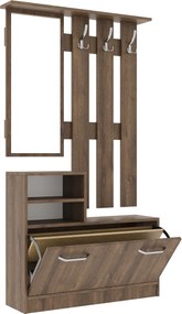 Cuier Lyon, Stejar Bronz, L 85 x l 24 x H 180 cm