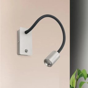Aplica minimalista cu reader LED directionabil Kurt crom