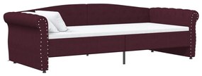 337221 vidaXL Pat de zi, violet, 90x200 cm, textil, USB