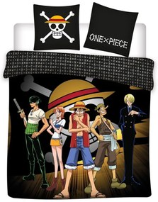 One Piece Captain Luffy dublu, dublu cuvertură de pat 240×220cm, 65x65 cm