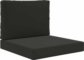 vidaXL Perna pentru canapea de exterior 2 pcs Negru Poliester
