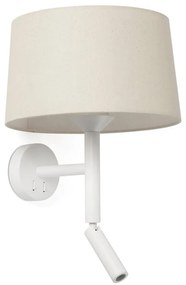 Aplica de perete cu reader LED WINDSOR alb