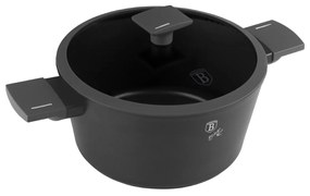 Oală cu capac 24 cm, 4.1L – Berlinger Haus BH8131, Anthracite Collection, antiaderentă, pentru supe sau tocănițe