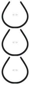 Panouri solare de incalzire piscina, 3 buc., 110x65 cm, curbat 3, 110 x 65 cm
