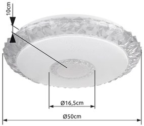Plafonieră LED dimabilă Globo 48413-40SH EDDIE 40W/230V d. 50 cm Tuya + telecomandă
