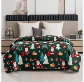 Cuvertura de pat SANTA WINK, verde inchis Dimensiune: 220 x 240 cm