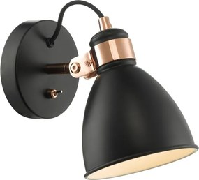 Där Lighting FRE0722 - Aplică de perete tip spot FREDERICK 1xE14/40W/230V neagră