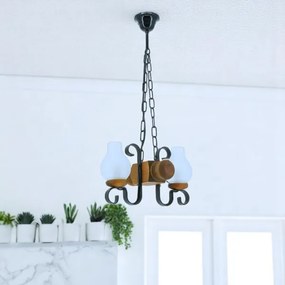 Lustră pe lanț Brilagi RUSTIC 2xE14/40W/230V fag