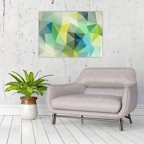 Tablou pe sticlă abstracțiunii geometrice (70x50 cm)